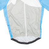 Cycling Mens Jersey Blue Full Zip L