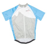 Cycling Mens Jersey Blue Full Zip L