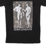 MISTER TREE Adams Loves Eve Mens T-Shirt Black S