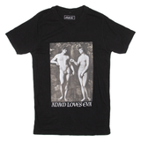 MISTER TREE Adams Loves Eve Mens T-Shirt Black S