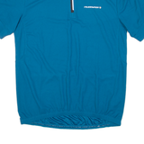 MUDDYFOX Cycling Mens Jersey Blue 1/4 Zip XL