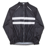 Cycling Mens Jersey Black Long Sleeve Full Zip M