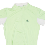 STOKE PRO Cycling Womens Jersey Green 1/2 Zip S