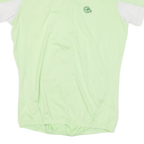 STOKE PRO Cycling Womens Jersey Green 1/2 Zip S