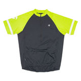 Cycling Mens Jersey Green 1/2 Zip L