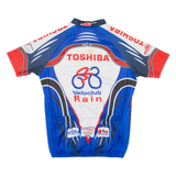 Cycling Mens Jersey Blue Full Zip L