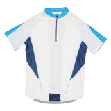 INOC Cycling Mens Jersey White 1/4 Zip L