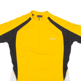 STOKE Cycling Mens Jersey Yellow 1/2 Zip M