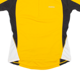 STOKE Cycling Mens Jersey Yellow 1/2 Zip M