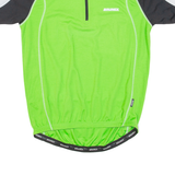 BRUNEX Cycling Mens Jersey Green 1/2 Zip L