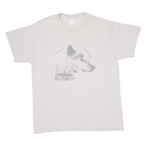 GILDAN Wolf Mens T-Shirt Beige L