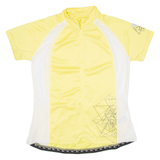 Cycling Womens Jersey Yellow 1/4 Zip L
