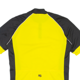 Cycling Mens Jersey Yellow 1/4 Zip M