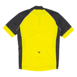 Cycling Mens Jersey Yellow 1/4 Zip M