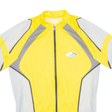 Cycling Mens Jersey Yellow 1/2 Zip L