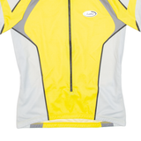 Cycling Mens Jersey Yellow 1/2 Zip L