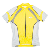 Cycling Mens Jersey Yellow 1/2 Zip L