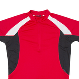 RACER Cycling Mens Jersey Red 1/2 Zip L