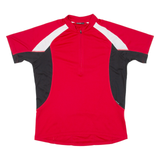 RACER Cycling Mens Jersey Red 1/2 Zip L