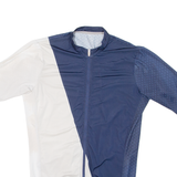 Cycling Mens Jersey Blue Full Zip S