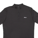 Cycling Mens Jersey Black 1/4 Zip L