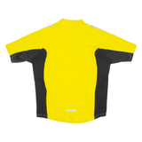 ADIDAS Cycling Mens Jersey Yellow 1/4 Zip L