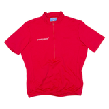 Cycling Mens Jersey Red 1/2 Zip L