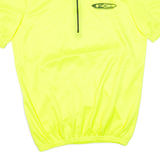 Cycling Mens Jersey Yellow 1/2 Zip M