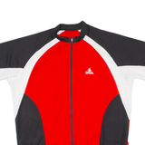 Cycling Mens Jersey Red Full Zip XL
