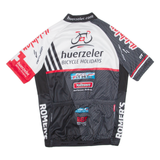 Cycling Mens Jersey Black Full Zip S