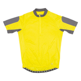 CRANE Cycling Mens Jersey Yellow 1/2 Zip L