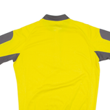 CRANE Cycling Mens Jersey Yellow 1/2 Zip L