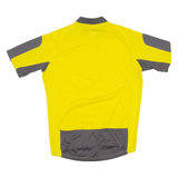 CRANE Cycling Mens Jersey Yellow 1/2 Zip L