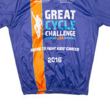 Cycling Mens Jersey Blue 1/2 Zip 3XL