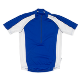 Cycling Mens Jersey Blue 1/2 Zip M