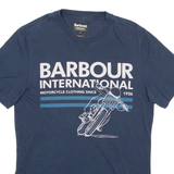 BARBOUR Slim Fit Mens T-Shirt Blue S