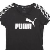 PUMA Womens T-Shirt Black XS