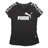 PUMA Womens T-Shirt Black XS