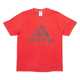 ADIDAS Mens T-Shirt Red M