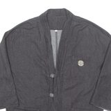 Denim Look Mens Jacket Black L