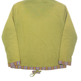 Womens Coat Green Hooded Geometric M