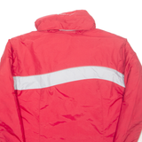 COLUMBIA Girls Rain Coat Red Nylon Hooded 14-15Y