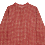 Womens Printed Shirt Red Long Sleeve Gingham M