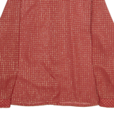 Womens Printed Shirt Red Long Sleeve Gingham M
