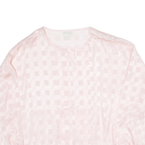 LADY SHAPELY Womens Blouse Pink Roll Neck Long Sleeve 2XL