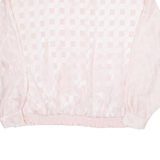 LADY SHAPELY Womens Blouse Pink Roll Neck Long Sleeve 2XL