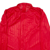 Womens Shirt Red Collared Long Sleeve M