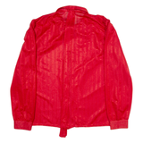 Womens Shirt Red Collared Long Sleeve M