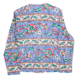 PABLO COLLECTION Womens Printed Blouse Blue Long Sleeve Floral M