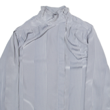 EZ STREET Womens Blouse Grey Long Sleeve Striped S